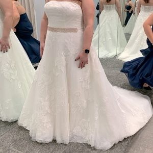 Oleg Cassini English Rose Ballgown Wedding Dress